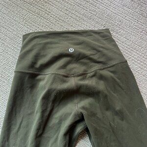 Lululemon: Align Leggings - full length. Color: Olive Green Size: 4